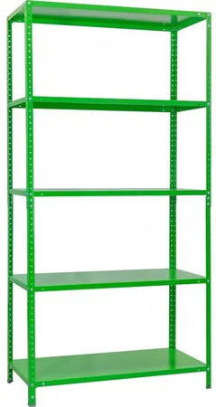 Cтеллаж складской УХЛ-МАШ МС-З 1970x1000х400 Стеллаж модульный (5 полок) Зелённый