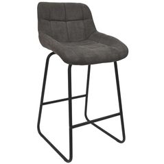 Scaun de bar Deco Nicole CFS Hoker LB SORO-95+Black Leg Grey