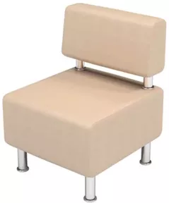 Scaun de birou Tisam Диван офисный 1-местный (кожзам) 600х650х800 (59704)