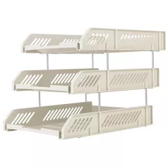 Suport pentru documente Deli DLE9209-09 Set 3 tavite suprapozabile Simpli, sur