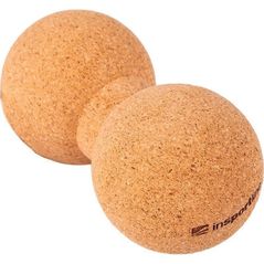 Dispozitiv de masaj mecanic inSPORTline 10910 Minge masaj dublu 16 x 8 cm din cork IN26071 Jalkor