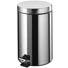 Coș de gunoi Bisk 00283 cu pedala 5L inox, crom, BISK