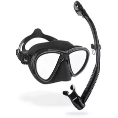 Аксессуар для плавания Cressi-Sub Set inot QUANTUM + ITACA ULTRA DRY COMBO black/black (DM405050)