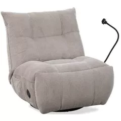 Fotoliu Interdepo MARCUS Light Brown Velour (реклайнер)