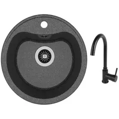 Мойка кухонная со смесителем Dr.Gans Dora + SanDonna F 7073 negru