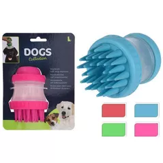 Produse de îngrijire a animalelor Promstore 44886 Щетка для купания собак с диспенсером для шампуня D8, H11cm