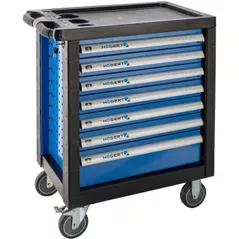 Sistem de depozitare a instrumentelor Hoegert HT7G047 Carucior de scule cu 7 sertare si capac din plastic ranforsat (gol)