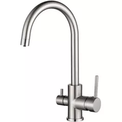 Смеситель кухонный Helika-AquaSanita 2963-002 SABIADUO Steel