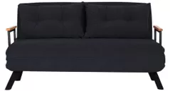 Диван Trendy Sando Negru (2 locuri)