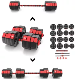 Гантель HMS 4565 Set Haltera Reglabile 40kg SGC40