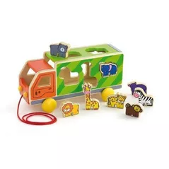 Игрушка каталка Viga 50344 Pull Along Animal Truck