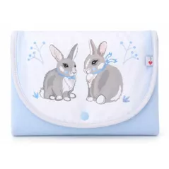 Accesoriu pentru înfășat Veres 427.3 Матрасик для пеленания дорожный (57x60) Summer Bunny blue