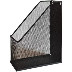 Suport pentru documente New World 3002 Black, suport vertical din metal, tip plasa, negru