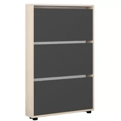 Полка для обуви Mobildor-Lux Leo Slim 70x16x125H cm Sonoma/Anthracite