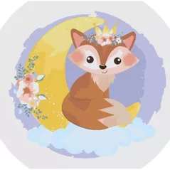 Tablou pe numere Strateg R18 /27 (ES010)(16094) Vulpea, 30x30 cm