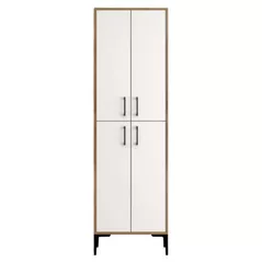 Raft pentru încălțăminte Trendy Berlin A, Nuc, Alb 60x200x35cm