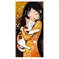 Картина по номерам Ideyka (KHO8642) Cat in Arms, 40х80
