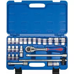 Set de unelte de mână King Tony ST4528MR набор 1/2" торцевых головок 6 гран. 8-32мм, принадлежностей, 24 пр.