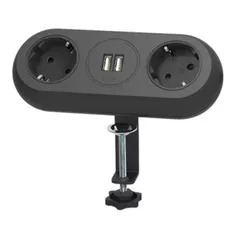 Filtru electric ORNO ORAE13133GSB 2 prize + 2 USB 1.4M NEGRU