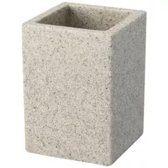 Pahar pentru periuțe de dinți Bisk 01596 SAND