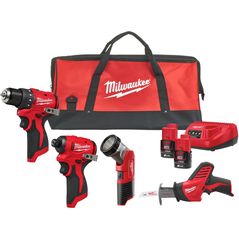 Set de scule electrice Milwaukee M12BLPP4A-202B Set de 4 scule + geanta 4933499693