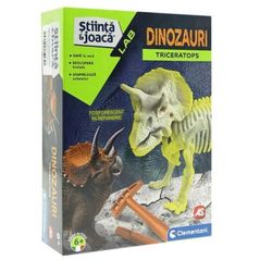 Joc educativ de masă Clementoni 1026-50909 Triceraptor Stiinta&Joaca