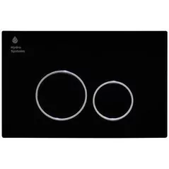 Кнопка смыва Hydro S 005DQ, Negru Mat + Cromat