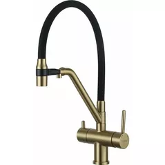 Смеситель кухонный Gappo G4398-83 Satin GOLD (chiuveta plus)