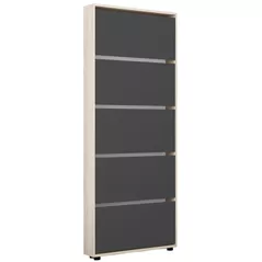 Полка для обуви Mobildor-Lux Leo Slim 90x16x203H cm Sonoma/Anthracite