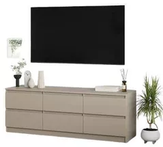 Comodă TV MebelStar NEO 6S 180x43x53 Cashmere (MBS-1292)