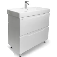 Шкаф под умывальник Mashtab 11579 Print cu 2 sertare 90cm Alb