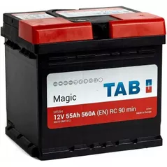 Автомобильный аккумулятор TAB MAGIC 55Ah 560EN 207x175x190 -/+ (55510)
