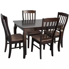 Set masă și scaune Evelin di Costacurta стол HV-29V Chocolate + 4 стула Wenyi Chocolate/Ekea12 Dark Brown