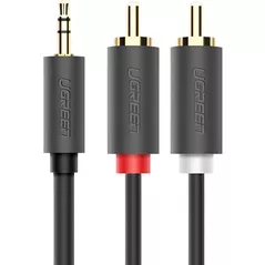 Переходник для AV Ugreen 10512 AC102, 3.5mm Male to 2 RCA Male Audio Cable 3m