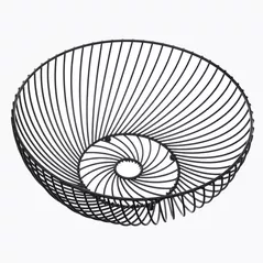 Container alimentare 5five 50214 Cos pentru fructe, metal D30x11,7cm