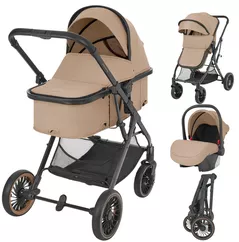Детская коляска Kikka Boo One Beige, transformabil 3in1 (3800171213813)