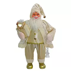 Decor de Crăciun și Anul Nou Promstore 02525 Mos Crăciun, 90cm, Golden Christmas cu cadouri si felinar
