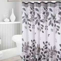 Perdea de duș Hydro S Grey nature, alb/gri/negru