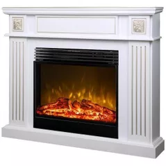 Șemineu electric ArtFlame Napoleon & Mirabella, 998x1280x330 mm, Alb