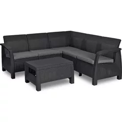 Садовая мебель Keter Corfu Relax Set Graphite/Gray (227816)