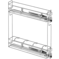 Фурнитура для мебели Starax S-2421-C бутылочница 150мм хром пз ч/в R