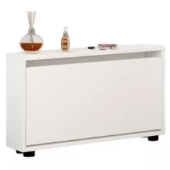 Raft pentru încălțăminte Mobildor-Lux Leo Slim 90x16x47H cm White