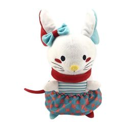 Jucărie de pluș Noriel NOR4352 Soricel alb cu fustita 13 cm