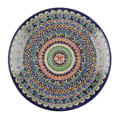 Farfurie Rishtan Ceramic Lyagan Mehrob 42cm, pictata manual, ceramica