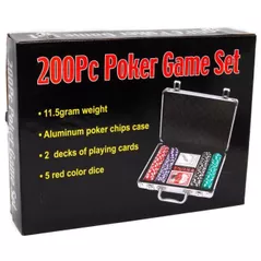 Настольная игра miscellaneous 7780 Joc de masa Poker 200 jetoane (servieta aluminiu) 137678