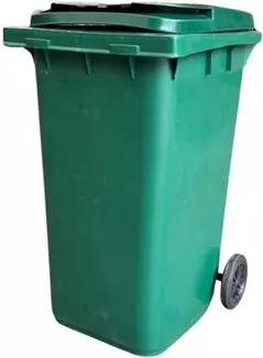Урна для мусора Hydro S Tomberon din plastic cu roti din cauciuc, 240 L, verde, 8001246