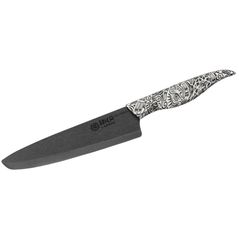 Cuțit Samura INCA Chef, lama zirconia ceramic negru 187mm (SIN-0085B)