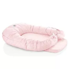 Гнездо для новорожденных BabyJem 525 Saltea reductor 5 in 1 BabyNest Cushion Salmon Flower