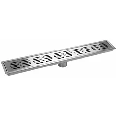 Trap de duș Rubano 49260, 700mm, 360°, H 55-115mm, gratar perforat, inox, stil modern