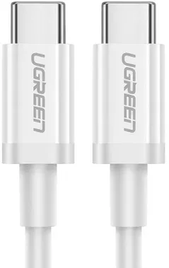 Cablu telefon mobil Ugreen 60520 Cable Type-C 2.0 to Type-C 2.0 5A 60W 2m, White, US300
